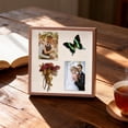 thumbnail image 5 of Three-Hollow Square Shadow Box Frame, 6x8 Inch Handmade Wooden Photo & Dried Flower Display, Desktop & Wall Mounted Memory Case, 5 of 8