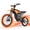 Orange, variant on ESKUTE Electric Dirt Bike for Adults, 6500W Peak Motor, 53 MPH Off-Road E-Bike, 72V 30Ah Battery, Up to 70 Miles Range, Hydraulic Dual Suspension, All-Terrain Electric Bike, Black