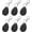 Black, variant on 6pcs Leather Key Fob, PU Car Keychain Blanks Holder with Rings for ID Cards DIY Laser Engraving