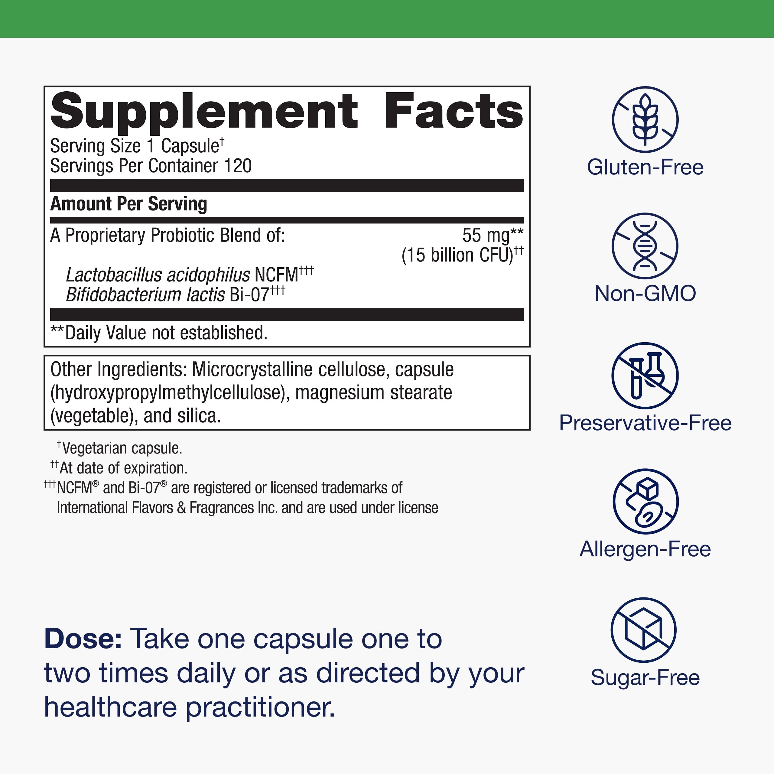 Metagenics UltraFlora Balance Probiotic - Shelf-Stable Daily Gut Health Supplement for Digestive & Immune Support* - Non-GMO & Gluten-Free - 120 Capsules