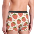 thumbnail image 3 of KLL Hand Drawn Strawberry Men's Cotton Boxer Briefs Underwear-X-Large, 3 of 8