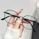 thumbnail image 1 of Gafas de miopía con lentes planas y luz azul para mujer, montura de gafas para cámara, 1 of 5