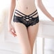 thumbnail image 2 of Calzoncillos hipster Gibobby Mujeres Sexy cintura fina tanga ropa interior cómoda lencería Negro S, 2 of 5