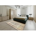 thumbnail image 4 of Ahgly Company Indoor Square Traditional Camel Brown Persian Area Rugs, 5' Square, 4 of 6