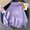 New2-Purple, variant on PNTUTB Women's Fashion Print Long Sleeve Casual Drawstring Hoodies Pullover Sweatshirts with Kangaroo Pocket
