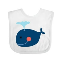 Inktastic Whale Cute Blue Boys or Girls Baby Bib