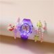 thumbnail image 1 of ER Montre Enfant, Montre Lumineuse Violette ,Montre-Bracelet étanche pour Enfant Mouvement à Quartz,Conception de Dessin animé 3D,Montre Enfant Numérique pour 3 Ans à 13 Ans Fille Garçon Rojo Verde, 1 of 4