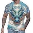 thumbnail image 1 of LUOGENLI T-shirts pour Homme pour Hommes T-Shirt à Manches Courtes Imprimé 3D T-Shirt d'Été Mode T-Shirt Imprimé 4TG T-shirts pour Hommes T-shirts Graphiques Pâques Bleu Pâle TG, 1 of 4