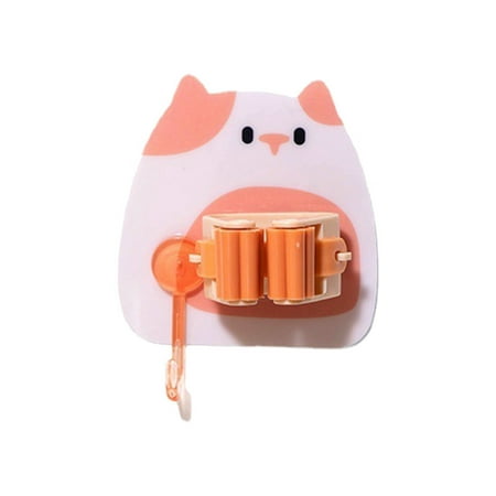 

George Bubble Bear Mop Rack Card Seat Hook Strong No Punch Mop Clip With Hook Mop Clip