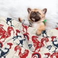 thumbnail image 3 of Pofeuu Roosters Print Puppy Blanket,Dog Blankets,Pet Blanket Cozy Cat Blankets for Indoor Cats, Fuzzy Pet Blanket for Kitten Doggy Dog Blankets-Medium, 3 of 8