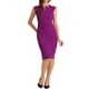 thumbnail image 1 of Vestido de tubo sin mangas para mujer Inspire Chic, vestido profesional de oficina, talla XS, color púrpura, 1 of 6