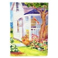 thumbnail image 4 of White Cottage House at the lake or Beach Flag Canvas House Size, 4 of 4
