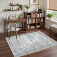 thumbnail image 3 of Roxstand Washable Rugs 3x5, Vintage Distressed Small Area Rugs for Kitchen Floor Entryway, Non Slip Accent Door Mat (3'x5', Grey), 3 of 10