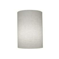 Stiffel ST184 10 x 10 x 15 in. Cream Aberdeen Hardback Cylinder Lamp Shade with Brass Top Ring