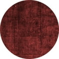 thumbnail image 1 of Ahgly Company Machine Washable Indoor Round Abstract Red Modern Area Rugs, 6' Round, 1 of 4