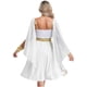 thumbnail image 4 of Disfraz de princesa griega antigua de Halloween para mujer, vestido sin mangas de Toga de Reina Deity con cremallera oculta y puños, 4 of 5