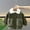 Army Green, variant on Girls Zip-Up Jacket Solid Long Sleeve Lapel Full Zip Nylon Fleece Lined Outerwear with Front Pockets for 2 to 10 Years Teen Boys Girls Jackets