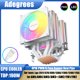 thumbnail image 2 of Enfriador de aire de CPU de 6 tubos de calor, enfriador de torre de procesor de PC PWM de 4 pines para Intel LGA 1700 1200 1150 1151 1155 2011 X79 X99 1366 AM5 AM4, 2 of 4