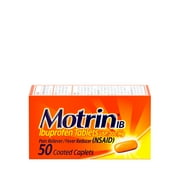 Motrin IB, Ibuprofen 200mg Tablets for Pain & Fever Relief, 50 Count