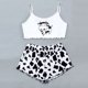 thumbnail image 1 of Pijamas con estampado de setas para mujer, ropa de dormir con cuello en V, sin mangas, Sexy, Y2k, traje de casa, 1 of 4