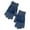 Dark Blue, variant on 1 Pair 6-12 Years Kids Gloves Striped Knitted Autumn Winter Contrast Color Ribbed Cuff Gloves for Outdoor