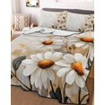thumbnail image 3 of Quilts Twin Size, Spring Floral Soft Comforter Bedding Set for Bed, Daisy Summer Botanical Vintage Flowers Lightweight Quilted Bedspread with Pillow Cover(2 Pieces) for All Season, 68x86 Inch, 3 of 6