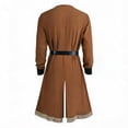 thumbnail image 5 of Viking Tunic, Medieval Tunic Robe, Belt Bracers Viking, Renaissance Long Shirt, Medieval Tunic Robe With Belt and Bracers Viking Renaissance Long Shirt Costume for Renaissance Fair, Brown XXXL, 5 of 8