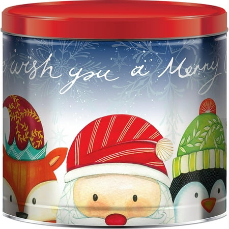 GiftPOP™ Holiday Popcorn Tin, Merry Christmas Design, Assorted Popcorn Flavors, 22 Ounces