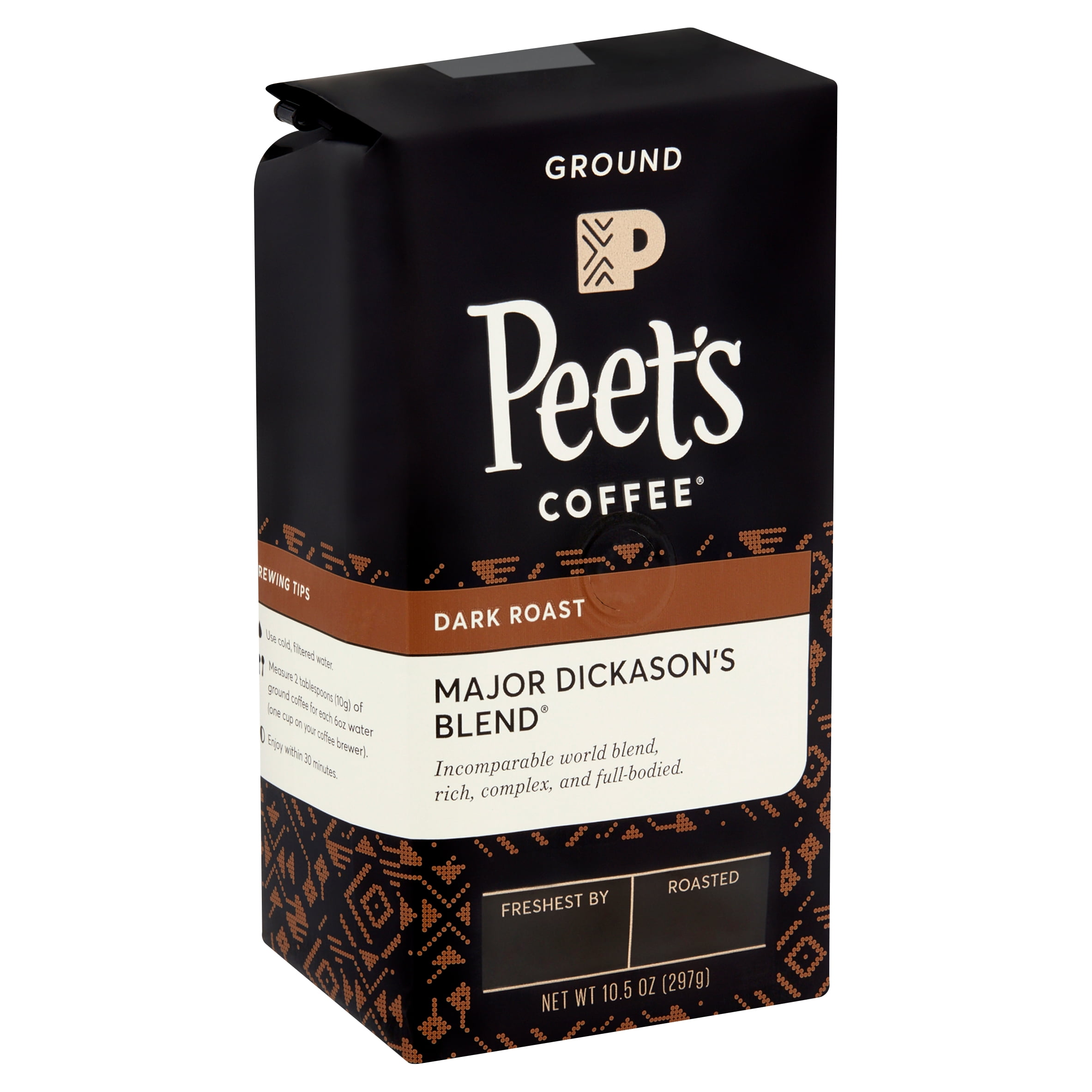 Peet's Coffee Major Dickason's Blend Dark Roast Ground Coffee, 10.5 oz