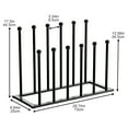 thumbnail image 5 of NIFFGAFF Free Standing Shoe Racks - Black Metal Boot Rack, Shoe Organizer for Dorm Room, Closet, Entryway, Bedroom, Patio Outdoor, Hallway, Black Shoe Rack Organizer, Shoe Storage Fit for 6 Pairs, 5 of 7