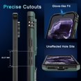 thumbnail image 4 of KOMI Case for Google Pixel 9/9 Pro with Slide Camera Cover+Screen Protector(1 Pack), Rotated Ring Kickstand Military Grade Shockproof Protective Cover-Green, 4 of 5