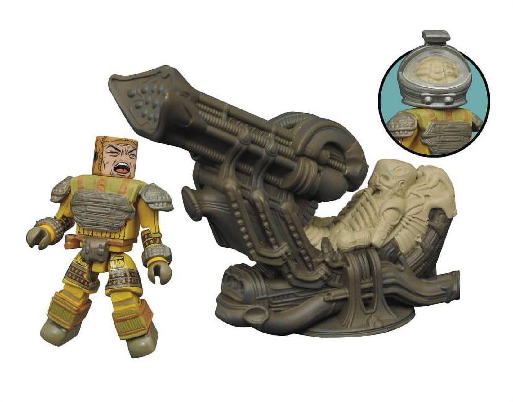 Aliens MiniMates フィギュアセット Minimates Queen Alien Minifigure Deluxe Set (with Warrior