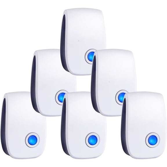 2026 Upgraded Ultrasonic Repelent Electronic Plug in Indoor Pest Control Repeler for Mouse bat Mosquitoes Fly Fleas Roach Rodents, 6 Packs