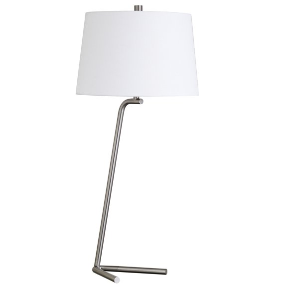 Evelyn&Zoe Mid-Century Modern Titled Table Lamp