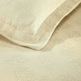 thumbnail image 6 of Supeior Paisley Cotton Decorative 3-Piece Bedspread Set, All Season Breathable Bedspreads, Queen, Ivory, 6 of 9
