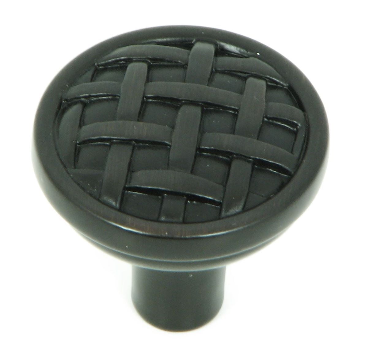 Stone Mill Hardware Oil Rubbed Bronze Basket Weave Knob