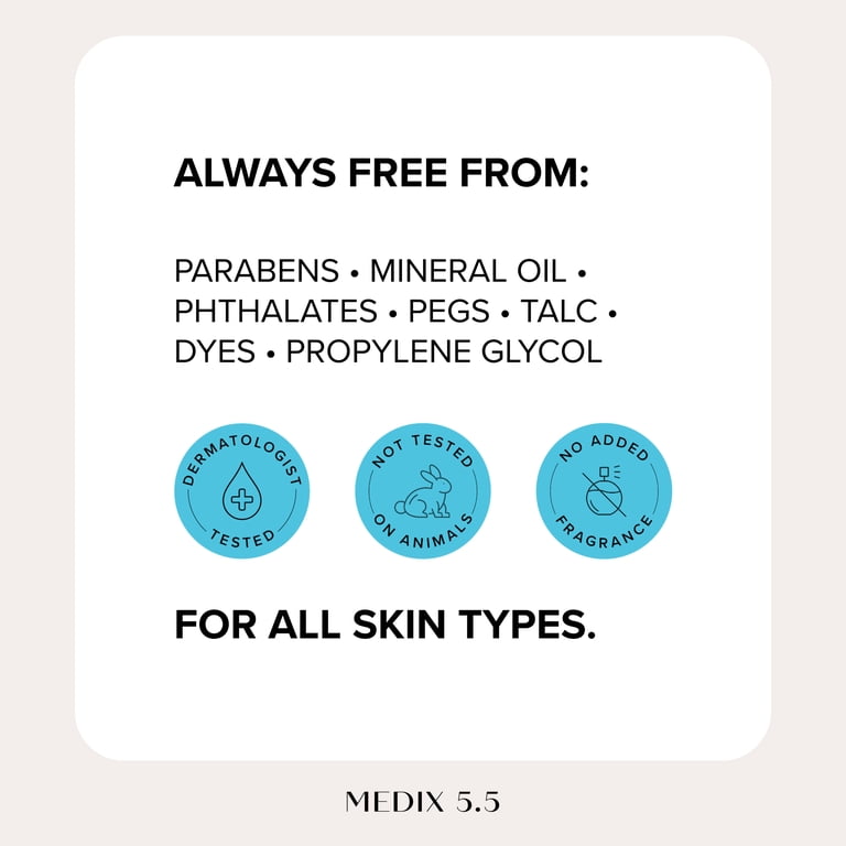 MEDIX 5.5 Niacinamide + Shea Butter Body Cream Fragrance Free For