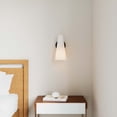 thumbnail image 7 of Modway Beacon 1-Light Metal and Glass Wall Sconce in Opal/Black, 7 of 7