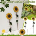 thumbnail image 1 of Shiusina Sunflower Decor Metal Yard Stake Art Decor Outdoor Garden Decoration For Yard, 1 of 6