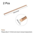 thumbnail image 2 of Uxcell 5mm Dia. 150mm Length Solid Copper Round Rod Lathe Bar Stock for DIY Craft 2pack, 2 of 4