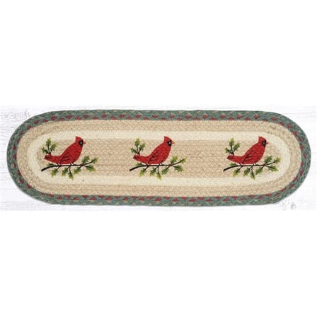 Capitol Importing 49-ST025HC 27 x 8.25 in. ST-OP-25 Holly Cardinal Oval Stair Tread