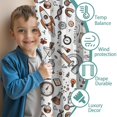 thumbnail image 3 of Blackout Kids Curtains,Math Equations Science Icons White Pattern Childrens Insulated Curtains Set Of 2,Bedroom Essentials,Toddler Room Decor 52"x84", 3 of 5