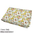 thumbnail image 5 of Nature Floor Pillow Lounger Cover, Lemon and Orange Clementine Tree Branches Fruit Yummy Winter Season Vitamin Design, Nap Mat Printed Fabric Case for 5 Pillows, 88" x 27", Multicolor, by Ambesonne, 5 of 5
