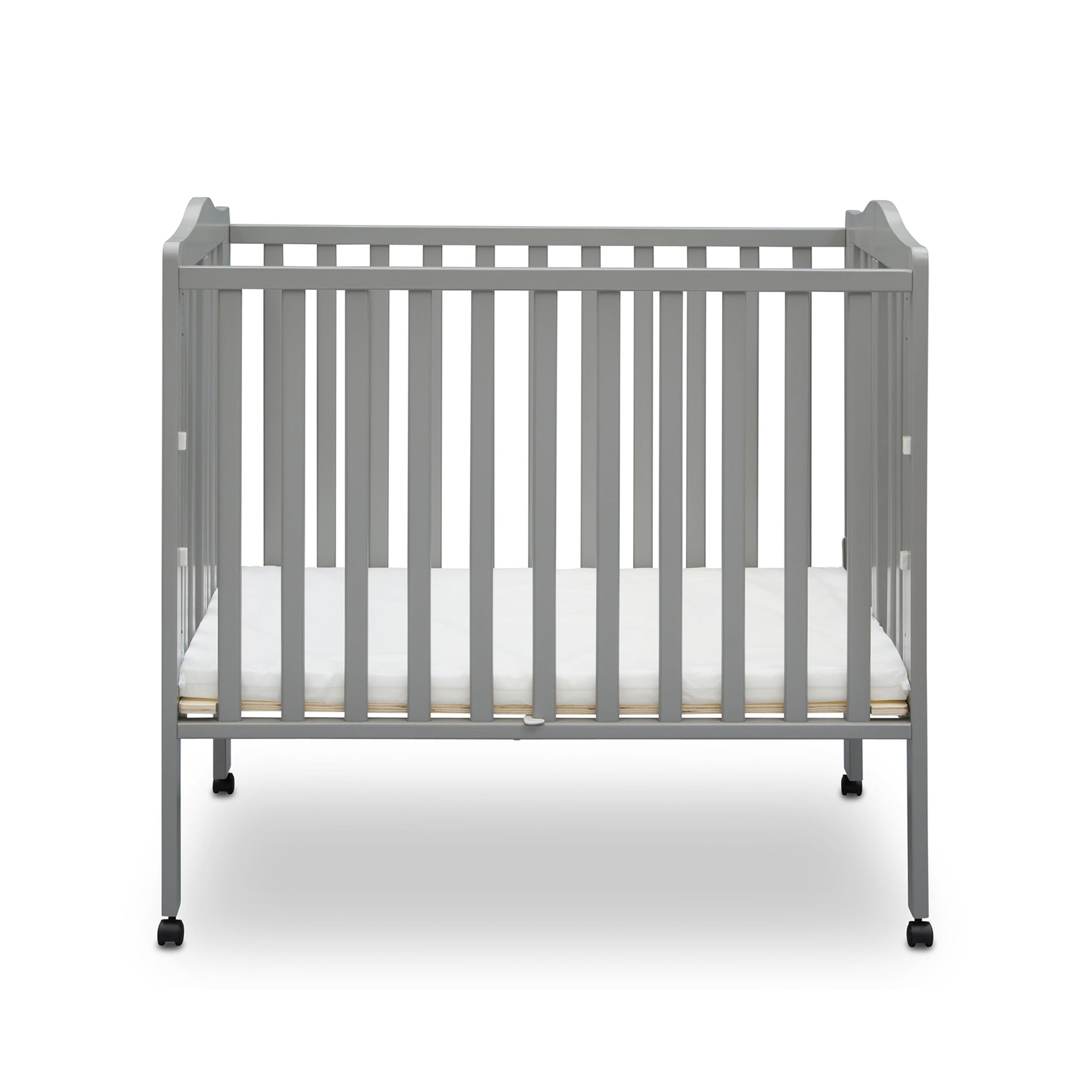 Delta Children Folding Portable Baby Mini Crib with 1.5inch Mattress