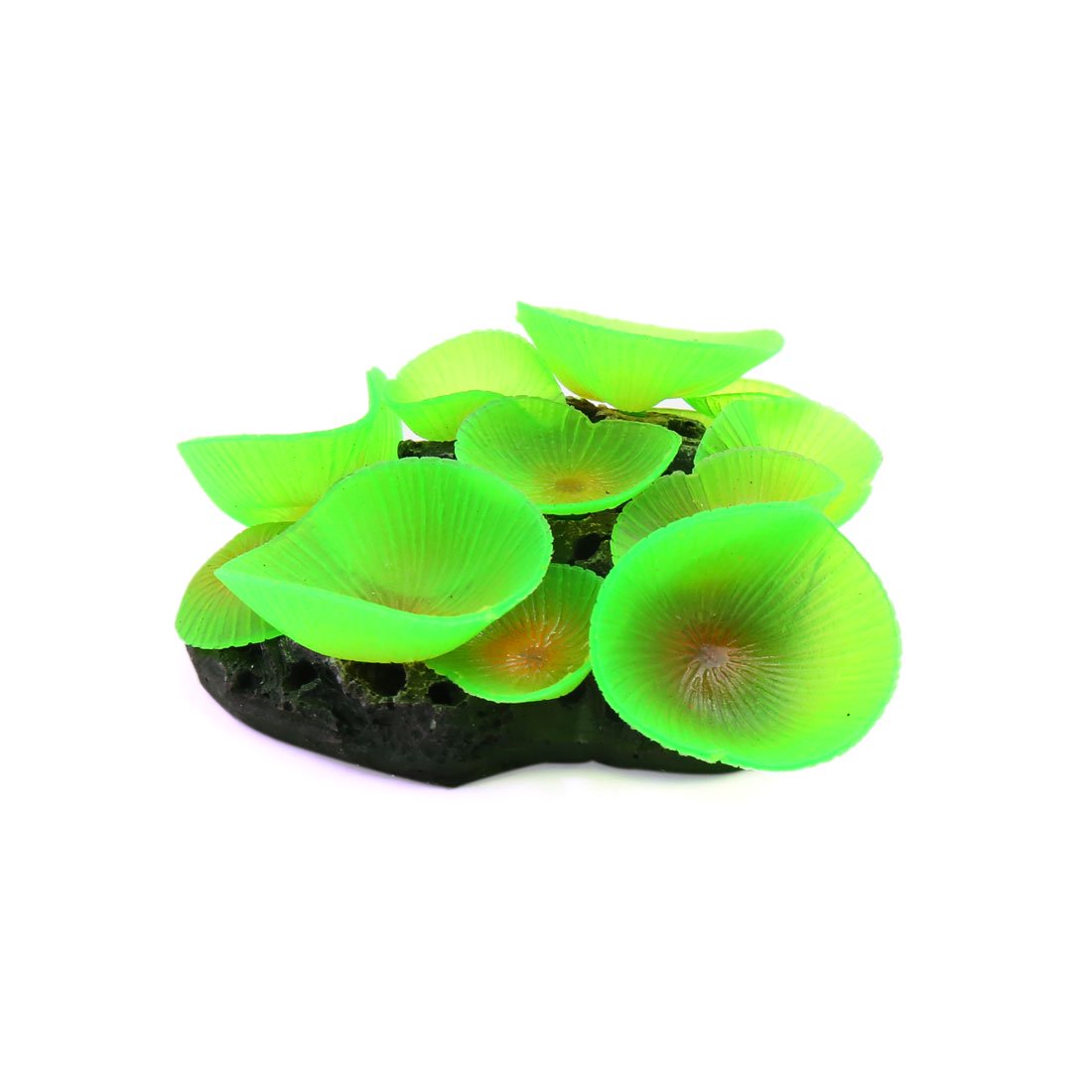 Green Glowing Effect Decorative Artificial Round Coral Plant