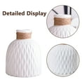 thumbnail image 4 of Vaupan Plastic Vase Imitation Ceramic Texture Simplicity Type, Flower Vase Container Minimalism Style for Rustic Home Decor, Modern Farmhouse Leisure Ideal Self Decor, Suitable for Living Room, 4 of 7