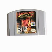 Indiana Jones and the Infernal Machine Video Games Cartridge Card for N 64 Us Version