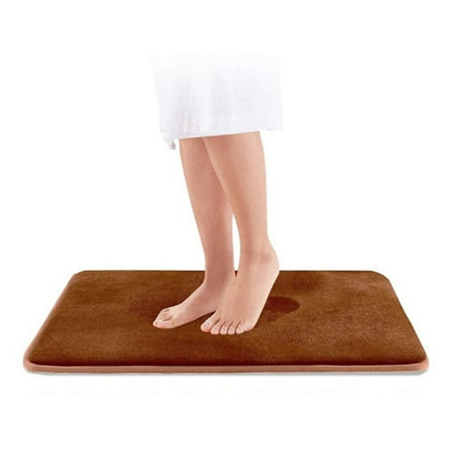 Matsuzay Alfombrilla de baño antideslizante de terciopelo suelo alfombra de ducha decoración de Color sólido alfombras de baño hogar dormitorio Type2 NO2 Matsuzay HA012300-01