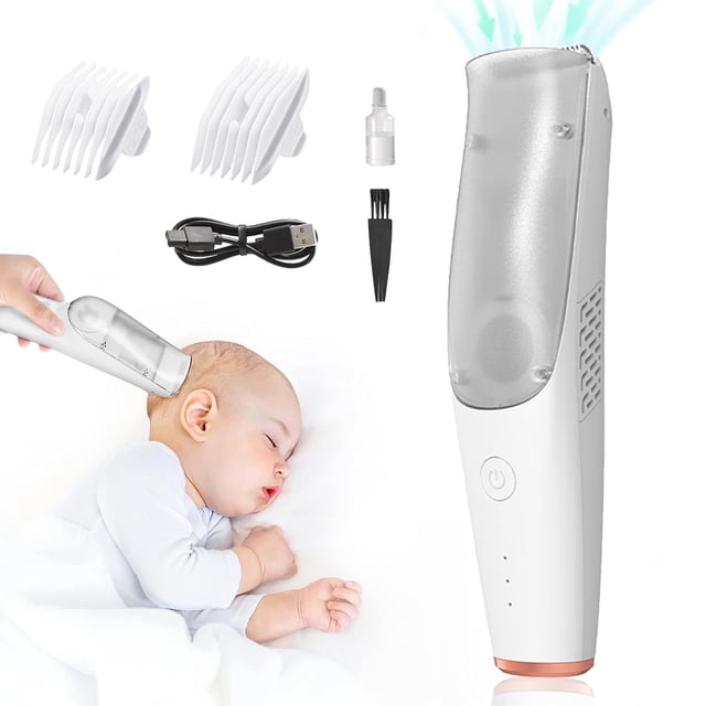 Cortadora de cabello para bebe, rasuradora niños inalámbrica silenciosa, maquina para cortar cabello bebe impermeable recargable, con Hoja de cerámica, Apto para beb&a