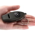 thumbnail image 5 of Multifunctional Whistle 4 in 1 Whistles with Compass Thermometer Magnifier Ideal for Outdoor Hiking Camping Hunting and Fishing,Black, 5 of 9
